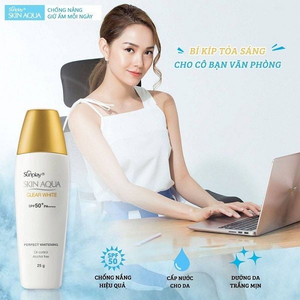 Sữa Chống Nắng Dưỡng Da Sáng Mịn Sunplay Skin Aqua Clear White SPF50+ PA++++