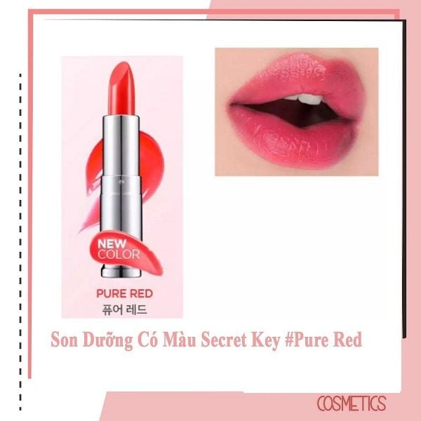 Son Dưỡng Môi Có Màu Secret Key Sweet Glam Tint Glow 3.5g