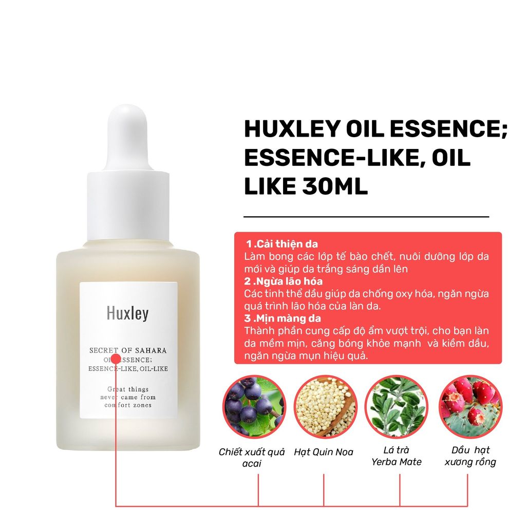 Tinh Chất Chống Lão Hóa Huxley Oil Essence Like,Oil-Like 30ml