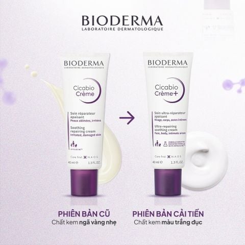 Kem Dưỡng Ẩm Phục Hồi Làm Dịu Da Bioderma Cicabio Crème+ 40ml