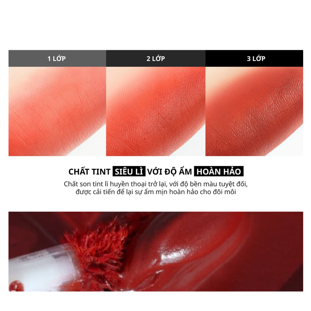 Son Kem Lì Merzy Puffer The First Velvet Tint #V6 Firenze Negroni