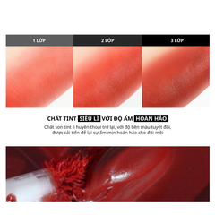 Son Kem Lì Merzy Puffer The First Velvet Tint #V6 Firenze Negroni