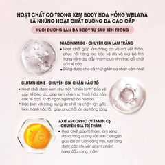 Kem Dưỡng Trắng Nâng Tông Da Weilaiya Natural Whitening Fragrance Body Cream 200ml