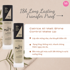 Kem Nền Catrice All Matt Shine Control Make Up 18H 30ml