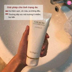 Sữa Rửa Mặt Tạo Bọt Làm Sạch Sâu Lỗ Chân Lông Dr.Pepti Galacto Cleansing Foam 110ml