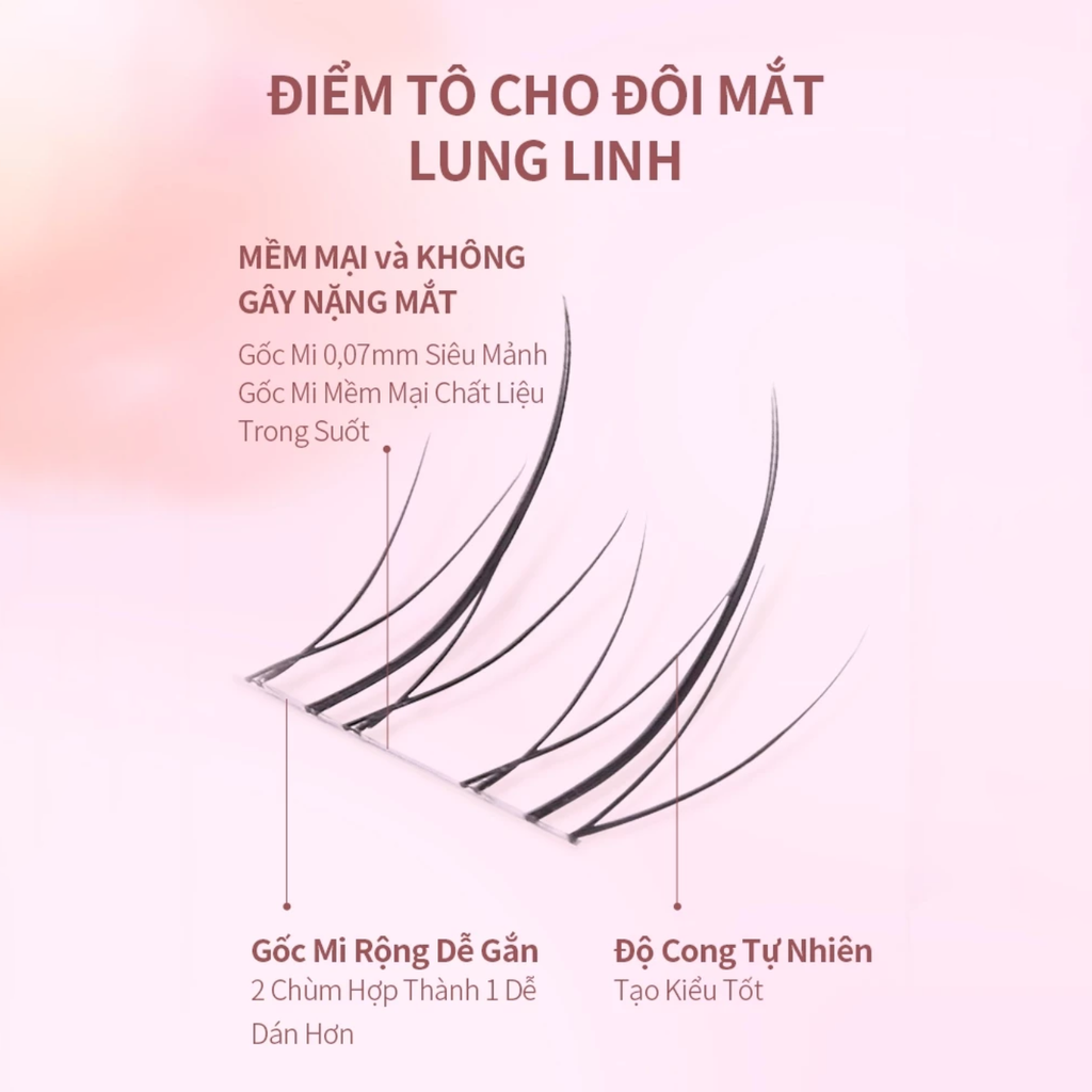 Lông Mi Giả Tách Sợi Mi Dưới Mlen Diary