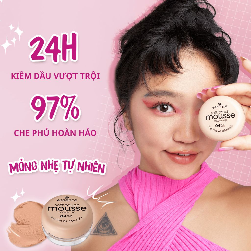 Phấn Tươi Essence Soft Touch Mousse Make-Up Foundation 16g