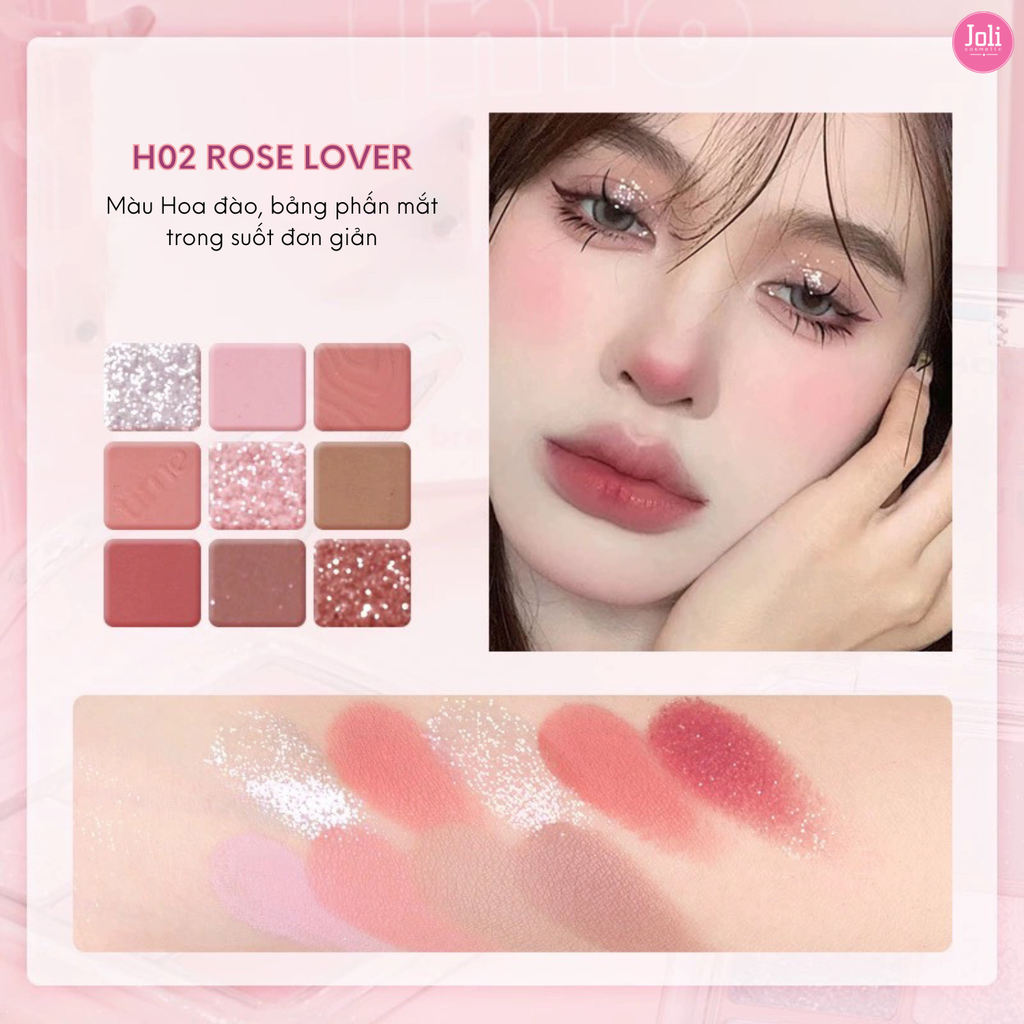 Phấn Mắt 9 Ô Hold Live Simple Specular Light Eyeshadow Palette 12.6g