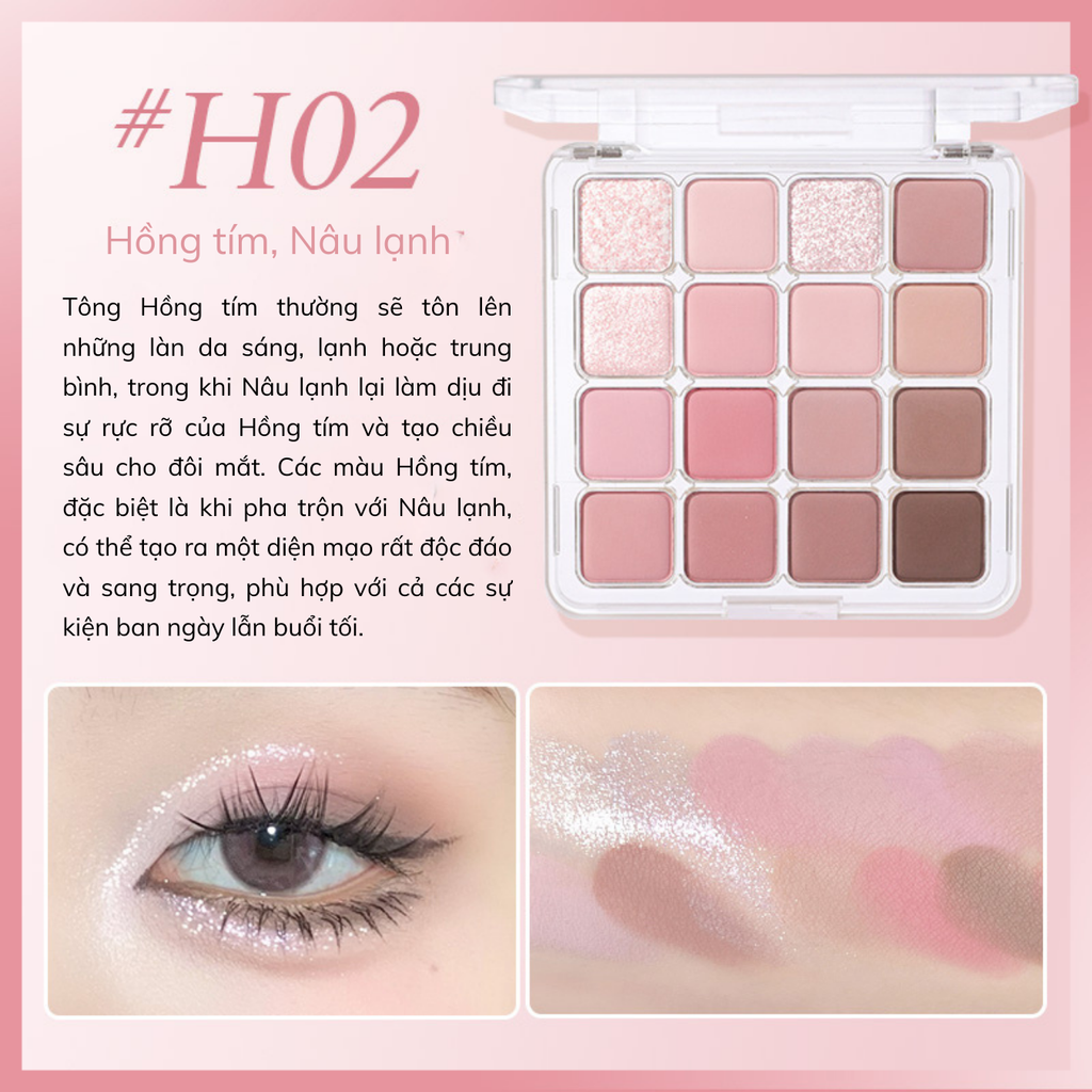 Phấn Mắt 16 Ô Hold Live Sunset Magic Eyeshadow Tray