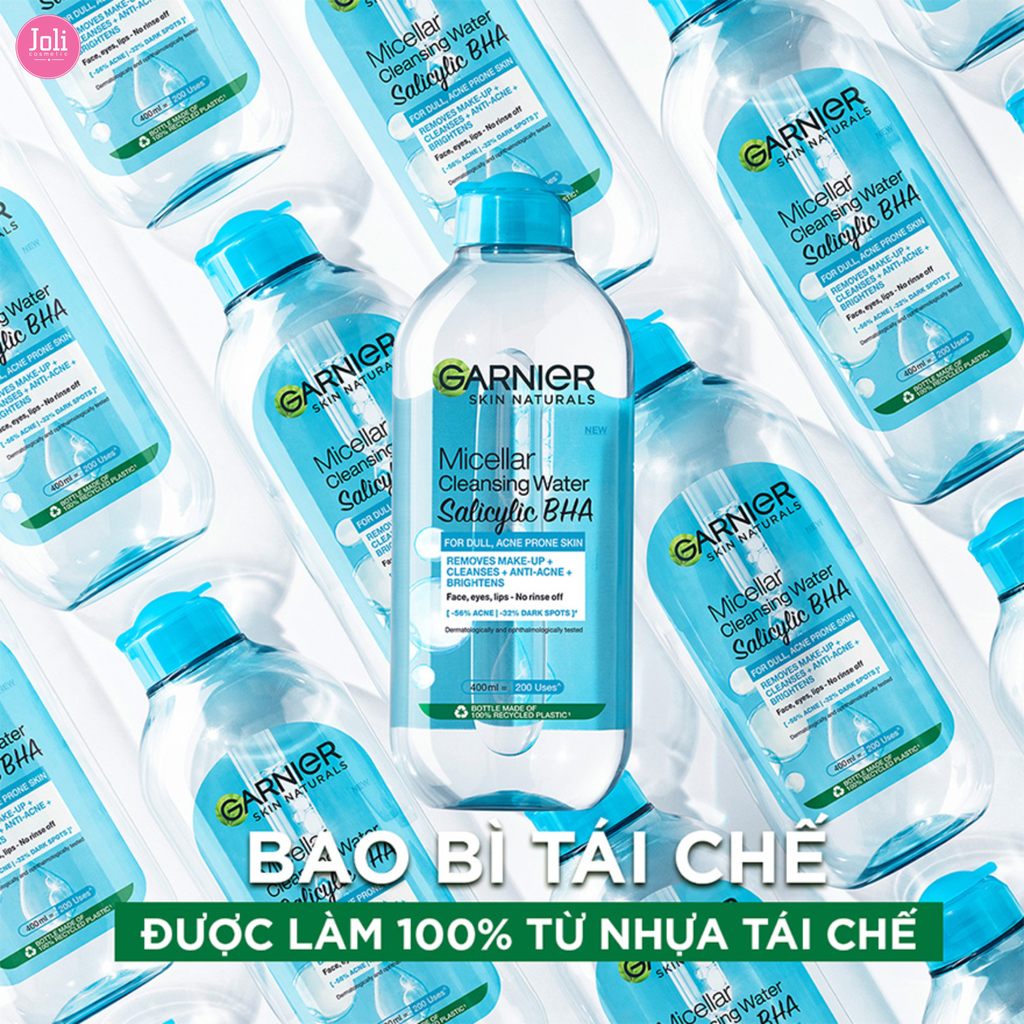 Nước Tẩy Trang Cho Da Dầu Và Mụn Garnier Micellar Cleansing Water For Oily & Acne-Prone Skin