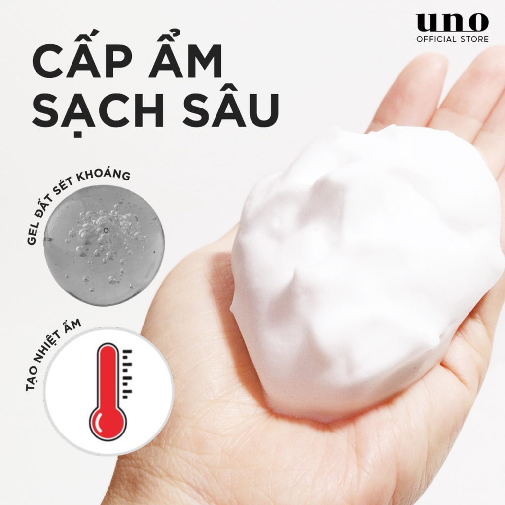 Gel Rửa Mặt Làm Sạch Sâu Cấp Ẩm Shiseido Uno Hot Clear Gel 120g