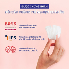 Combo 2 Bông Tẩy Trang Tippys Classic Make Up Pads 120 Miếng + 80 Miếng