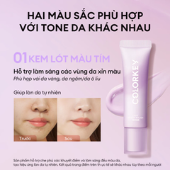Kem Lót Trang Điểm Mỏng Nhẹ, Nâng Tông, Làm Đều Màu Da Colorkey Light Weight Polish Primer 30g