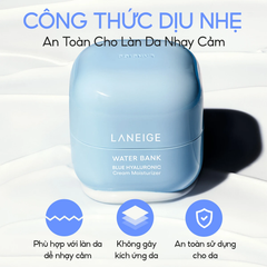 Kem Dưỡng Ẩm Làm Dịu Phục Hồi Cho Da Khô Laneige Water Bank Blue Hyaluronic Moisture Cream 10ml