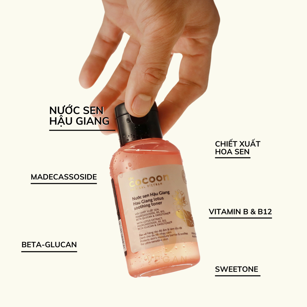 Nước Cân Bằng Làm Dịu Da Nhạy Cảm Sen Hậu Giang Lotus Soothing Toner