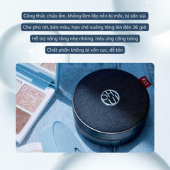 Phấn Nước Kiềm Dầu Ohui Ultimate Fit Longwear Jean Cushion SPF35 PA++ 30g (tặng kèm lõi)