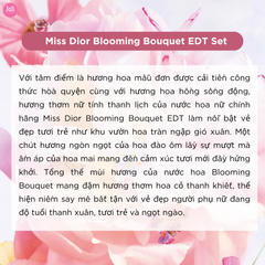 Set Nước Hoa Nữ Miss Dior Blooming Bouquet EDP 5ml + Lotion 20ml