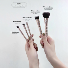 Bộ Kit 5 Cọ Vacosi Luna The Face & Eyes Brush Kit Golden Dragon SC04