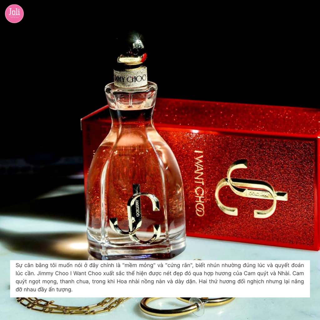 Set Nước Hoa Jimmy Choo I Want Choo EDP 3 Món ( EDP 100ml & EDP 7.5ml & Body Lotion 100ml )
