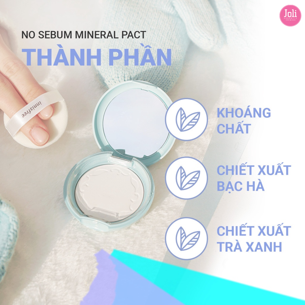 Phấn Phủ Nén Kiềm Dầu innisfree No Sebum Mineral Pact 8.5g