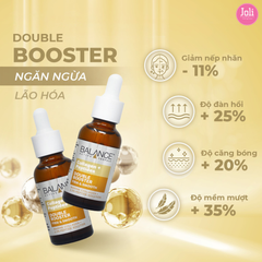 Serum Chống Lão Hóa Giảm Nếp Nhăn Balance Collagen + Peptides Double Booster 30ml