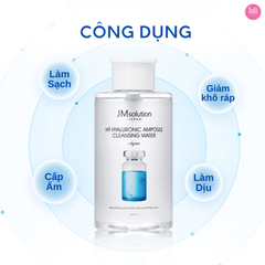 Nước Tẩy Trang Cho Mọi Loại Da JMsolution H9 Hyaluronic Ampoule Cleansing Water