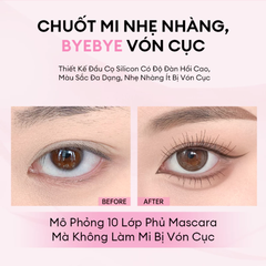 Mascara Giúp Mi Dài Và Tơi Mi Colorkey Long & Dense Mascara 4.5g