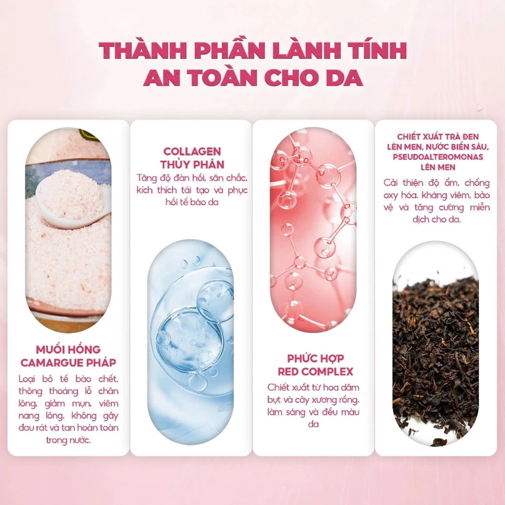 Tẩy Da Chết Body Muối Hồng Rmon White Label Dia Body Scurb 200g