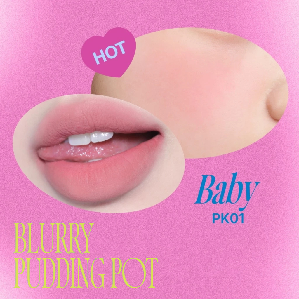 Son & Má Hồng Dạng Kem Fwee Blurry Pudding Pot Bestie Moment 5g