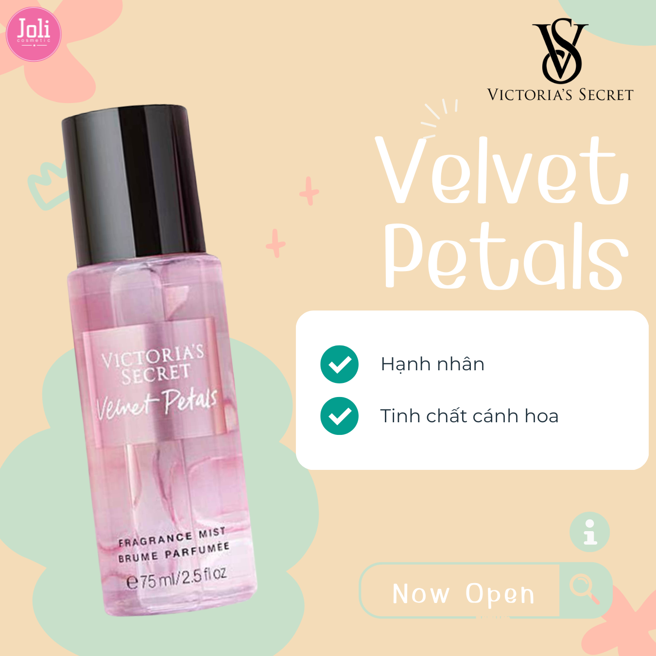 Set Xịt Thơm Victoria's Secret Fragrance Mist 4 Mùi 75ml (Love