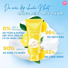 Sữa Rửa Mặt Dưỡng Sáng Mờ Thâm Senka Vit C Perfect Whip 100g
