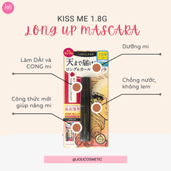 Mascara Nâng Cong Và Dài Mi Kiss Me Make Long Up 1.8g