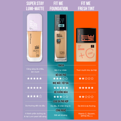 Kem Nền Bắt Sáng Maybelline Super Stay Up To 30H Lumi-Matte Foundation 35ml