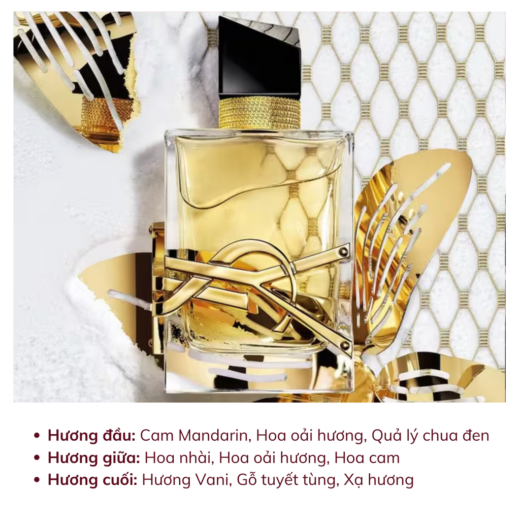 Set Nước Hoa Nữ YSL Libre EDP (EDP 10ML + EDP 90ML + Son YSL 1.3g)