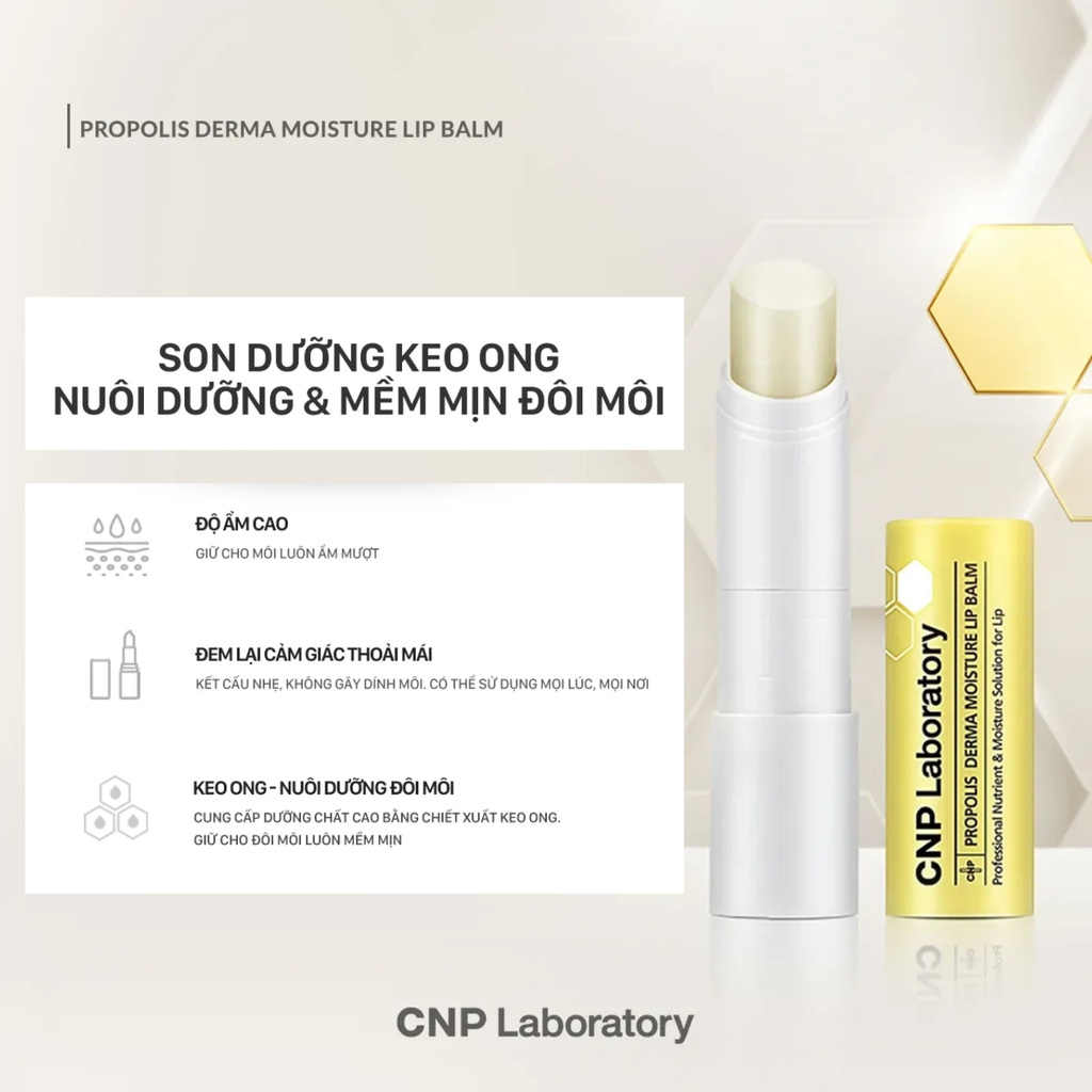 Son Dưỡng Môi CNP Laboratory Propolis Derma Moisture Lip Balm 4g