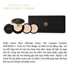 Bộ Phấn Nước Ohui Ultimate Cover The Couture Cushion SPF30/PA++ (Gồm 1 lõi chính + 2 lõi refill)