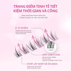 Lông Mi Giả Dạng Cụm Mlen Diary Mi Baby Manga