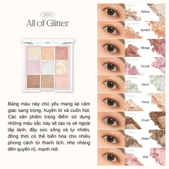 Bảng Phấn Mắt 9 Màu Unleashia Glitterpedia Eye Palette