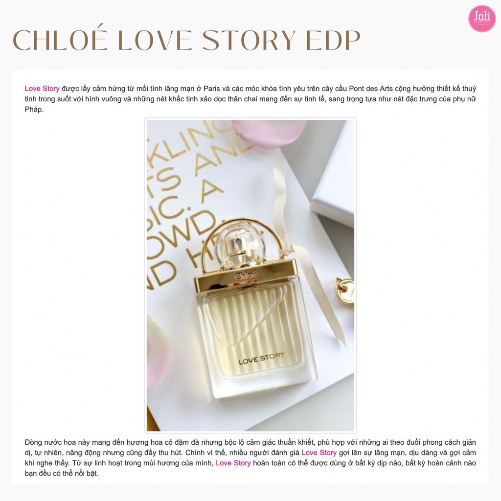 Nước Hoa Nữ Chiết Chloé Love Story Eau De Parfum 10ml