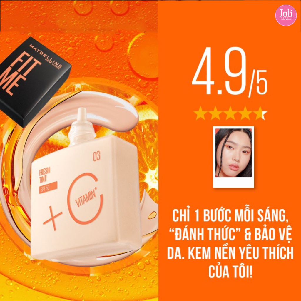 Kem Nền Maybelline New York Fit Me Fresh Tint SPF50+ PA+++ 30ml