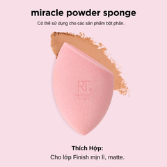 Set 2 Bông Mút Nền Và Phủ Real Techniques Miracle Complexion Sponge For Liquid + Powder Makeup