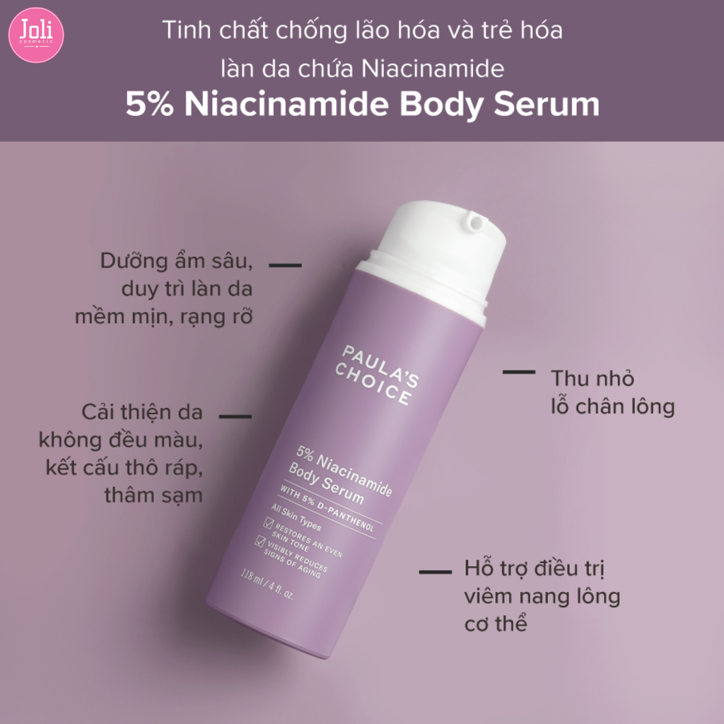 Tinh Chất Làm Sáng Da Paula's Choice 5% Niacinamide Body Serum 30ml
