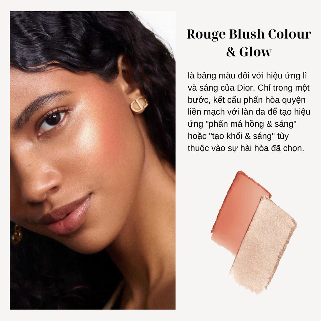Phấn Bắt Sáng & Má Hồng Dior Rouge Blush Colour & Glow 8g