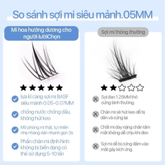 Lông Mi Giả Tách Sợi Hướng Dương Bản Trung Mlen Diary