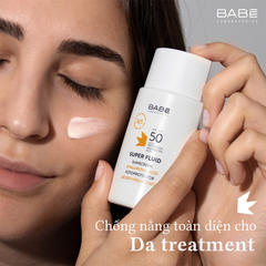 Kem Chống Nắng Dưỡng Ẩm Babe Super Fluid Sunscreen Hyaluronic Acid 50ml