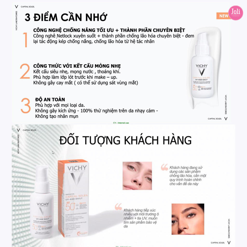 Gel Chống Nắng Giảm Nếp Nhăn Vichy Capital Soleil UV – Age Daily Anti Photo-Ageing Water Fluid SPF50+ PA+++ 40ml