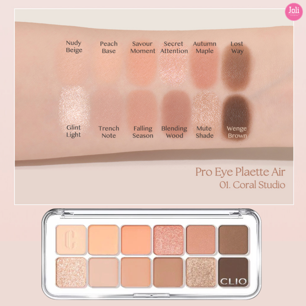 Bảng Phấn Mắt 12 Ô Clio Pro Eye Air Palette