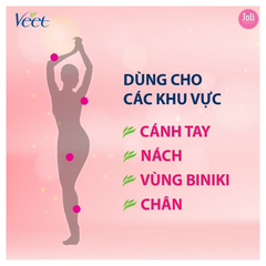 Kem Tẩy Lông Veet Silk & Fresh Dành Cho Da Nhạy Cảm Aloe Vera & Vitamin E