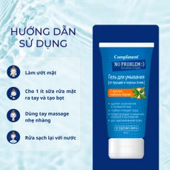 Gel Rửa Mặt Giảm Mụn Compliment No Problem BHA + Tea Tree 200ml