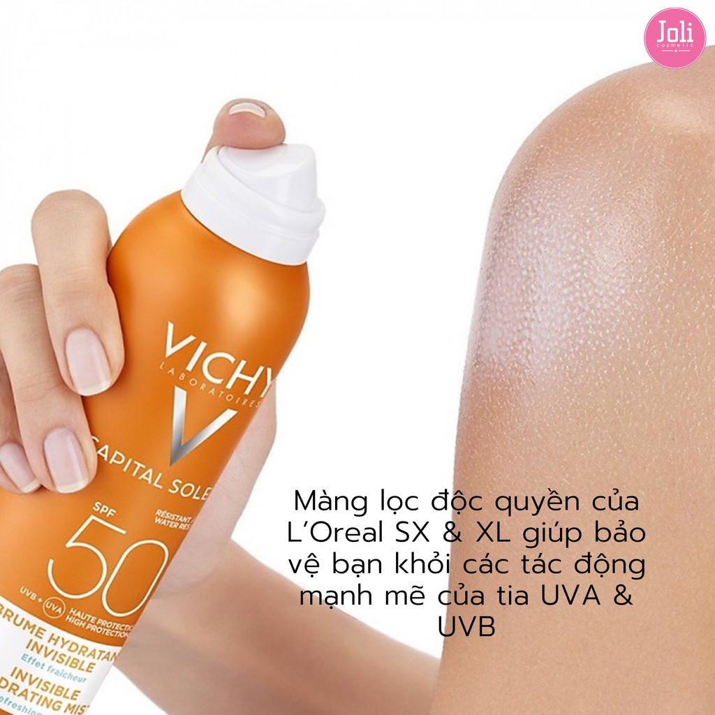 Xịt Chống Nắng Vichy Ideal Soleil Invisible Hydrating Mist SPF 50 PA+++ UVB + UVA 200ml
